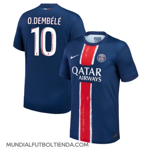 Camiseta Paris Saint-Germain Ousmane Dembele #10 Primera Equipación Replica 2024-25 mangas cortas